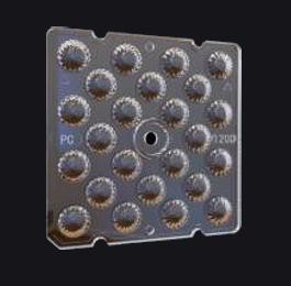 24에서 1 높이 - 지역 조명을위한 효율 광학 렌즈